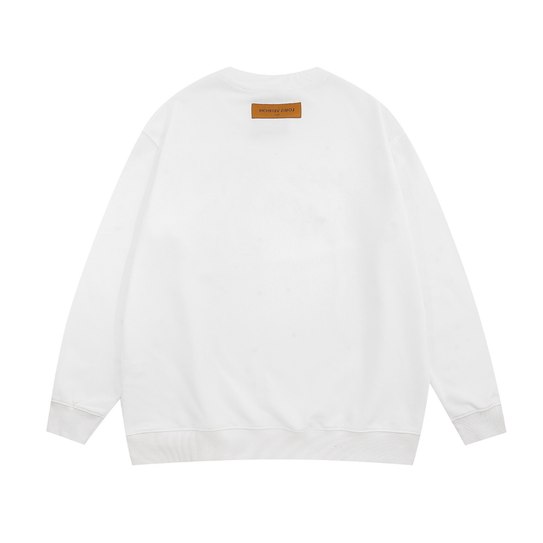 Lv Graphic Spray Sweatshirt