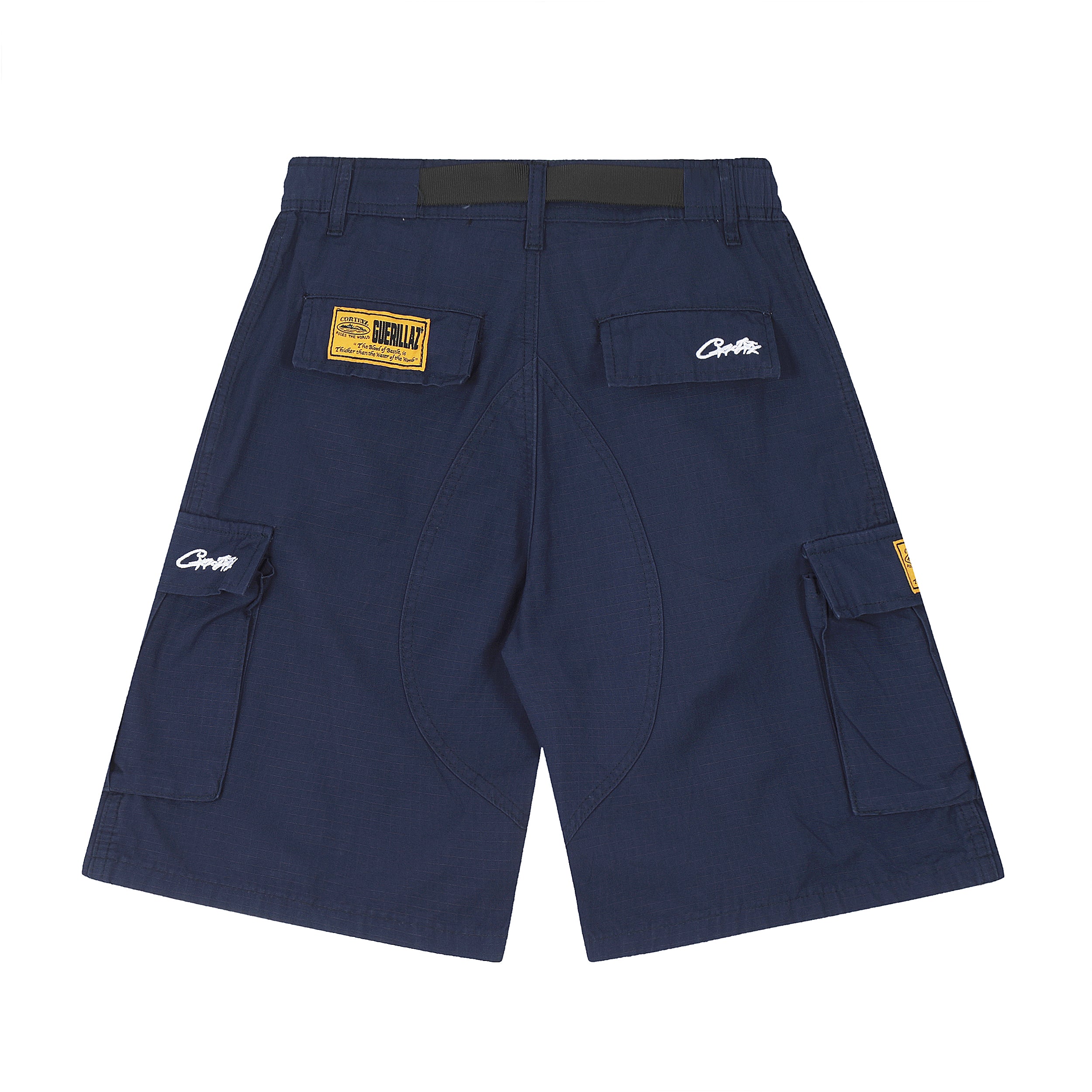 Corteiz Alcatraz Cargo Navy Blue Shorts – SNW