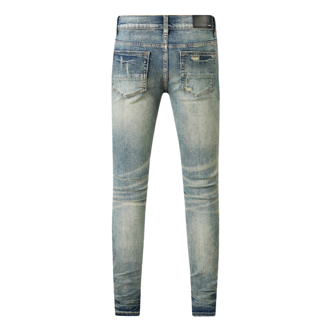 Amr Ripped Patch Jeans