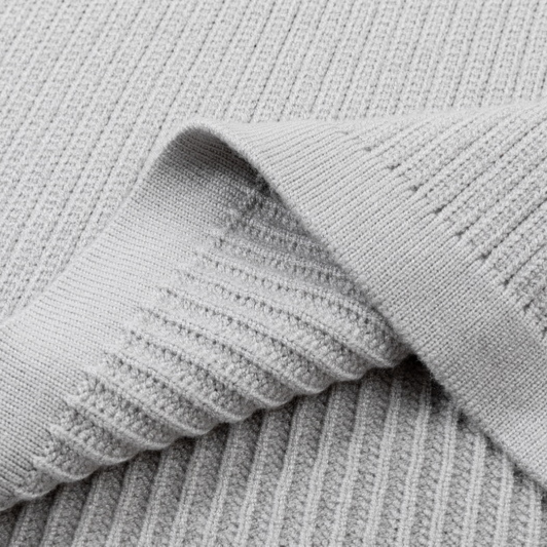 Stone Half Buttoned Sweater