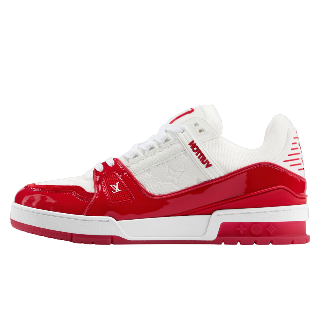 Monogram Red Trainer