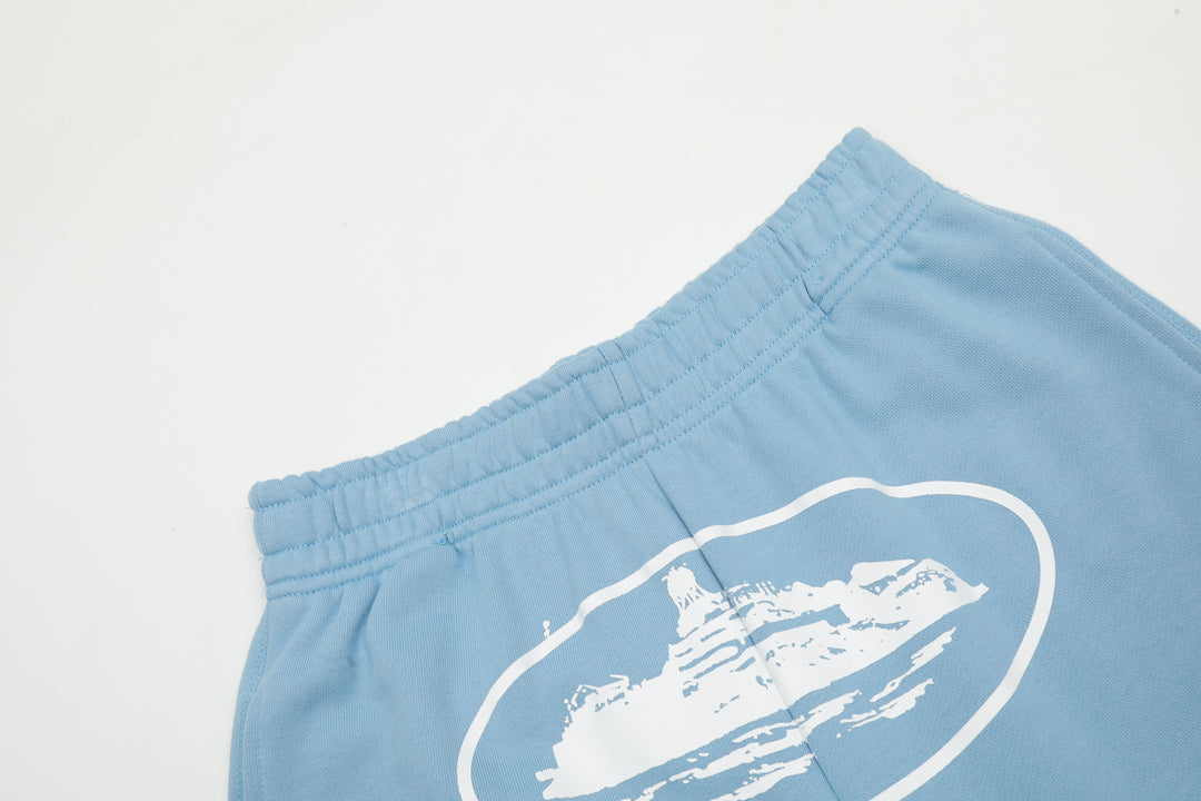 Corteiz Alcatraz Baby Blue Shorts
