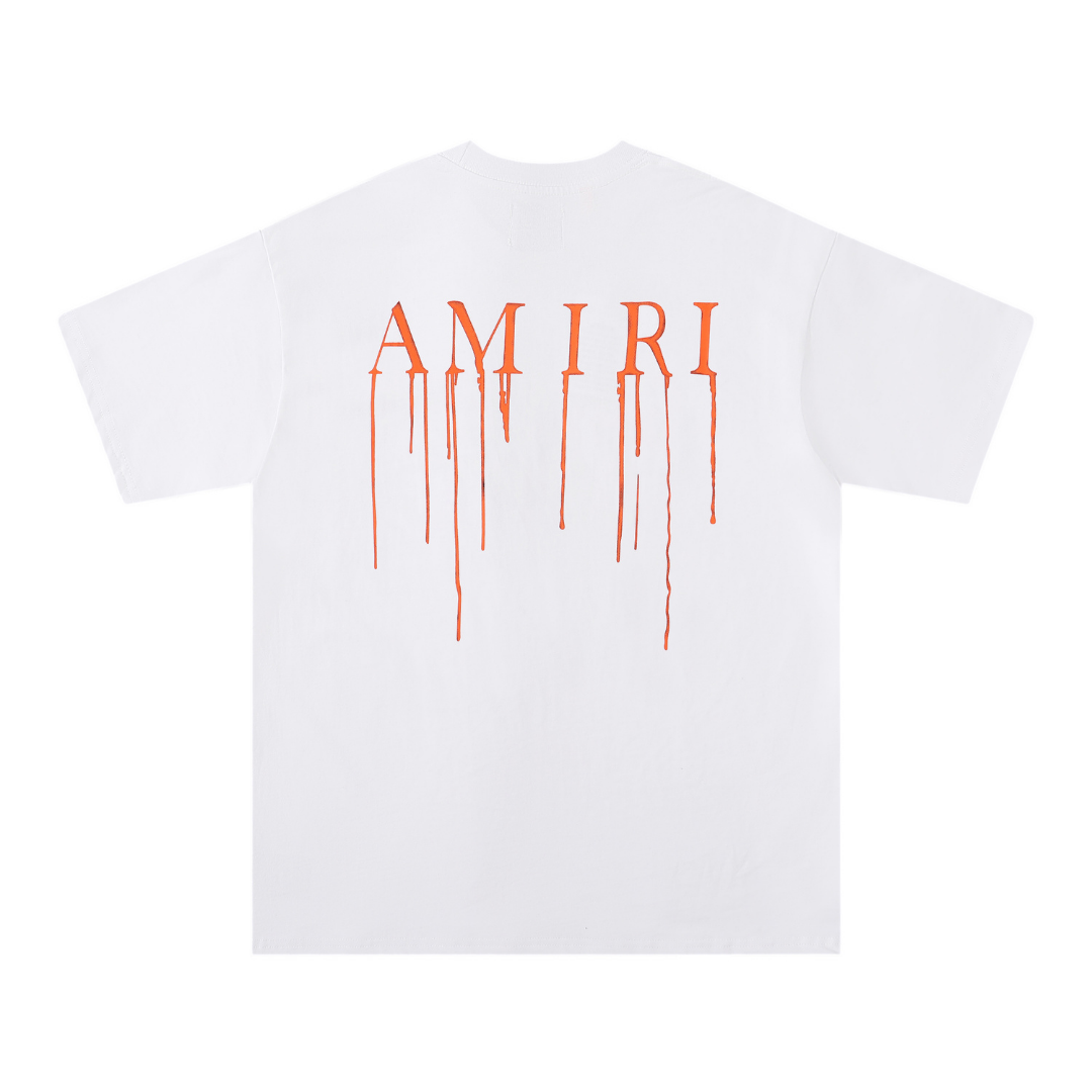 Amiri Paint Drip AM White T-shirt