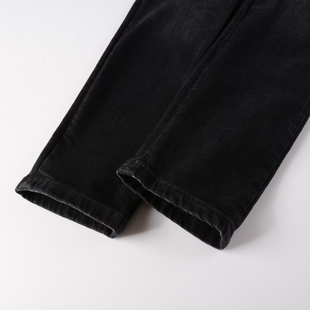 Amiri Triple Black Logo Jeans