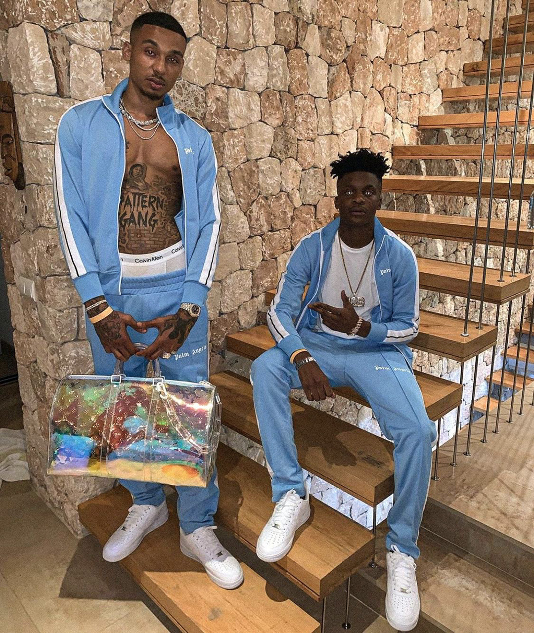 Palm Angels Baby Blue Tracksuit
