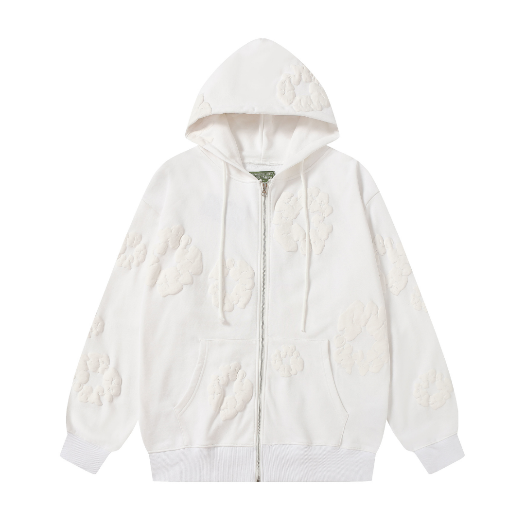 Denim Trs Zip Hoodie