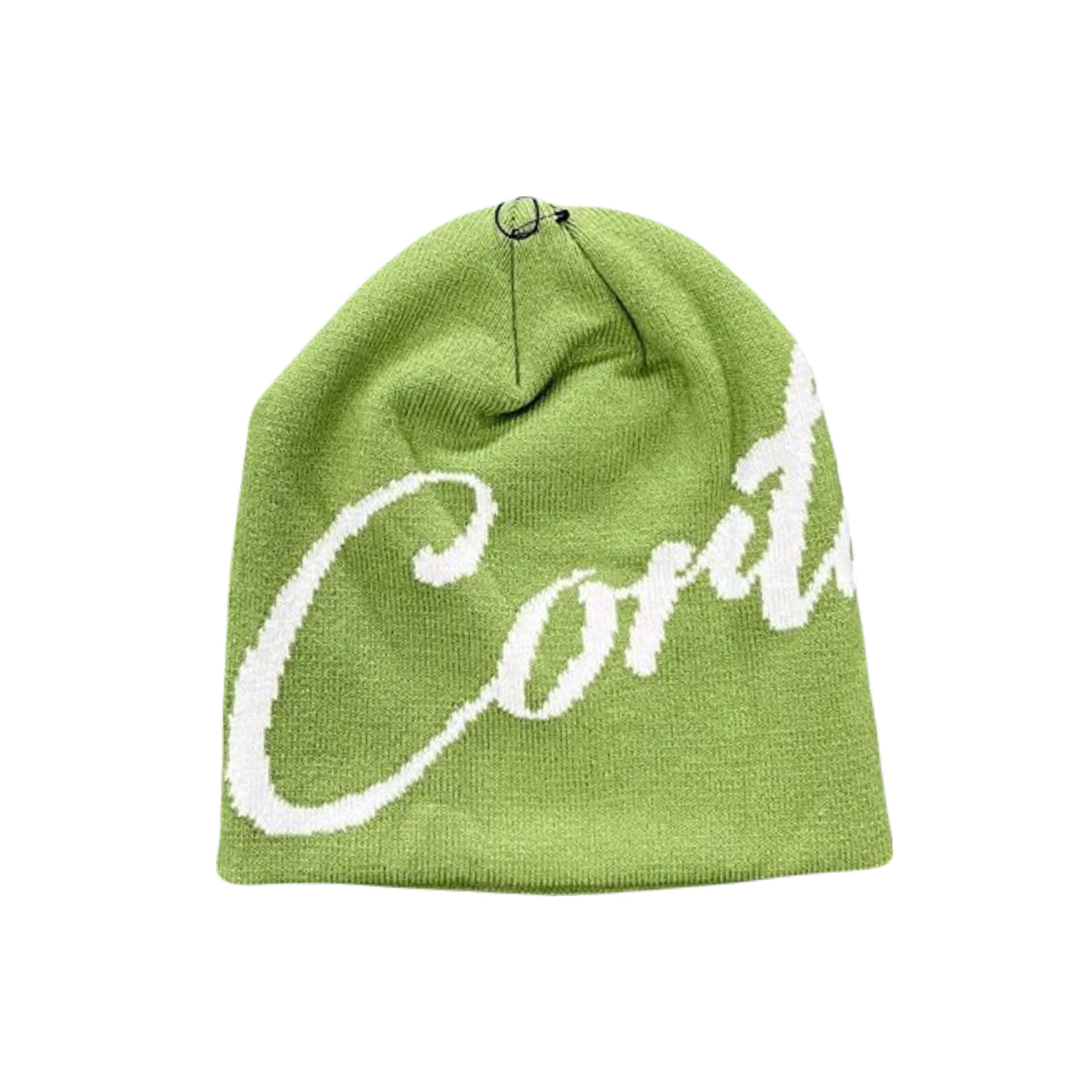 Monogram Green Beanie