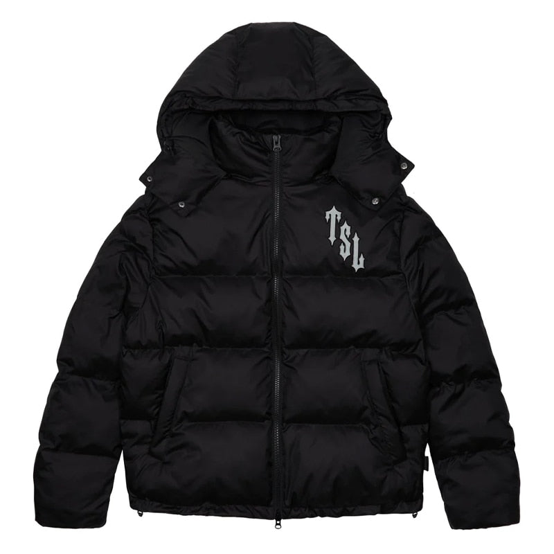 Shooters Hooded Black Reflective Puffer