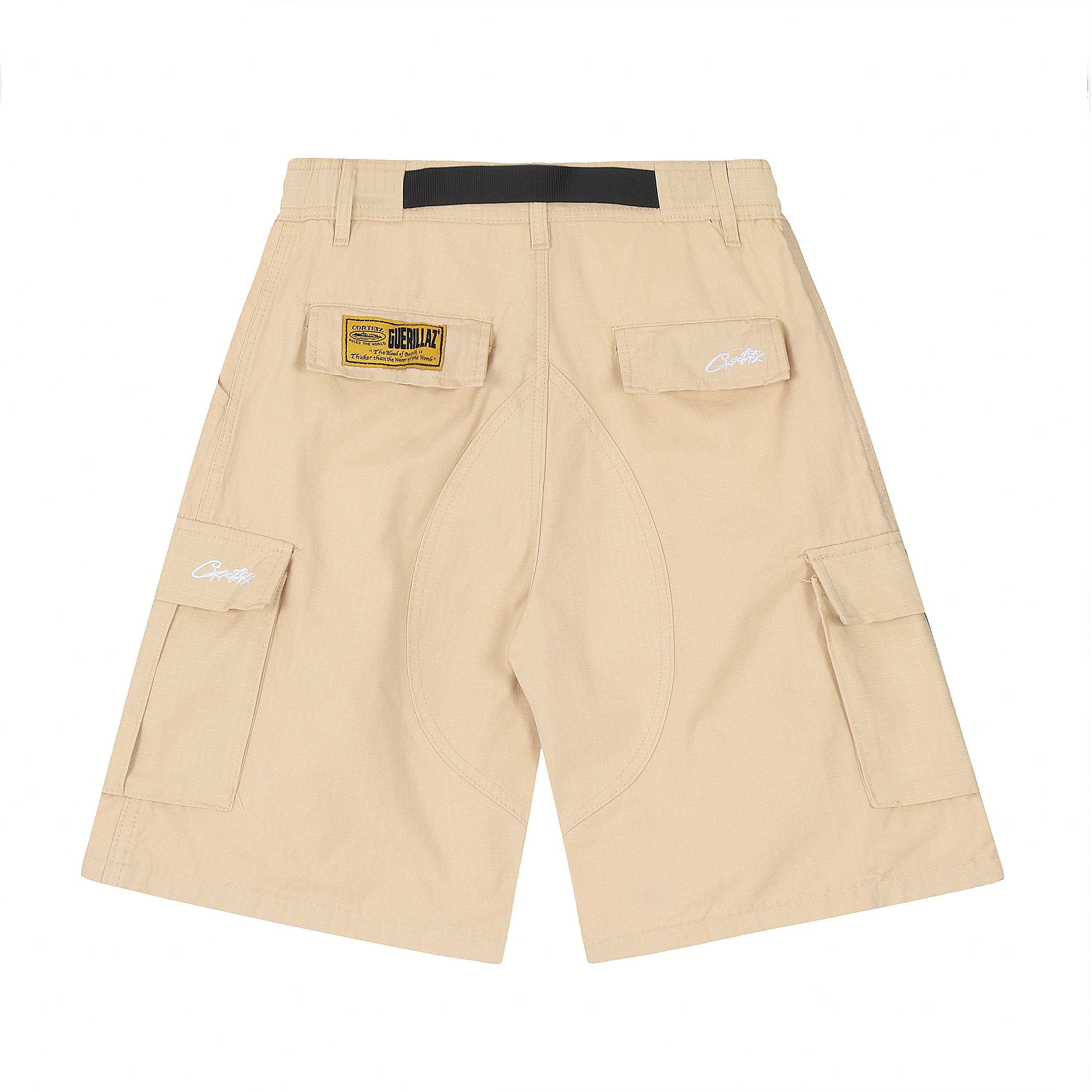 Corteiz Alcatraz Cargo Beige Shorts – SNW