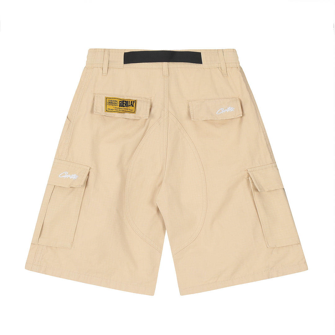 Alcatraz Cargo Beige Shorts