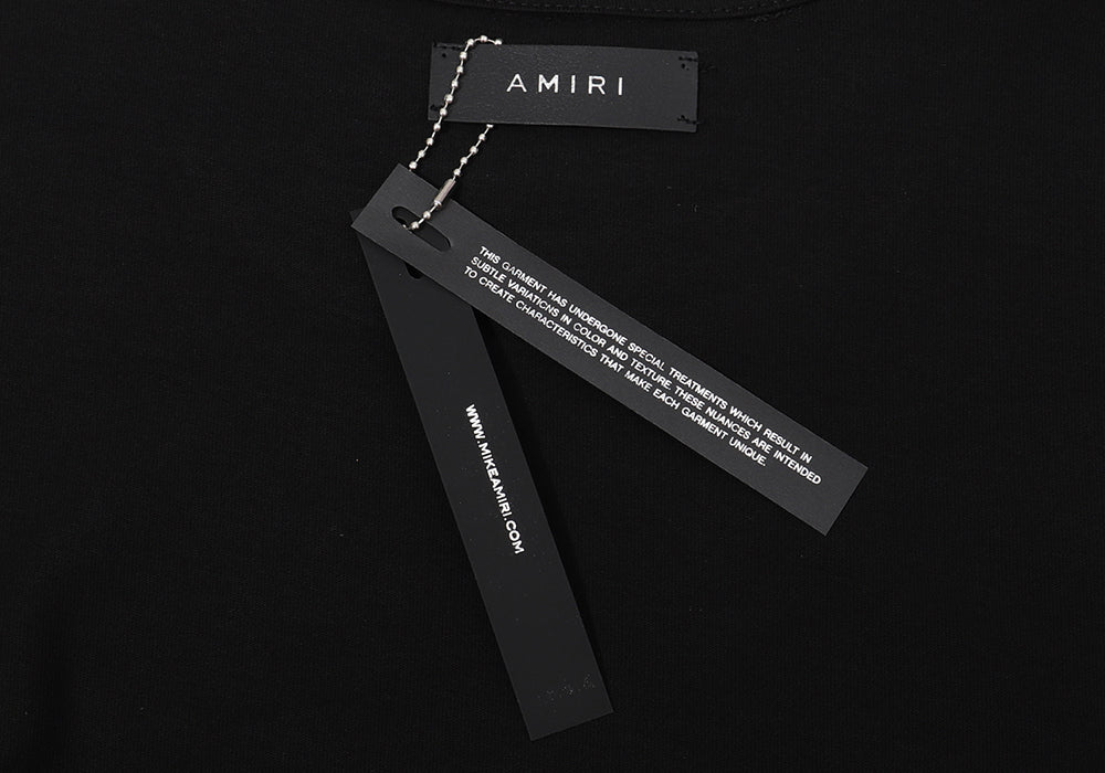 Amiri Military Black Specs Stencil T-shirt