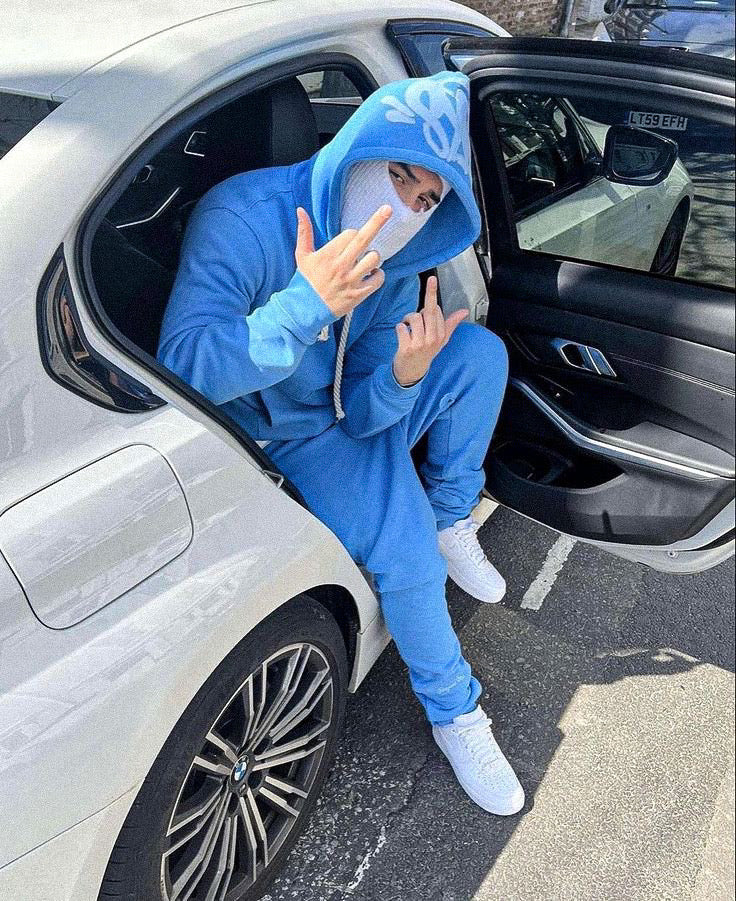 Syna World Logo Blue Tracksuit – SNW