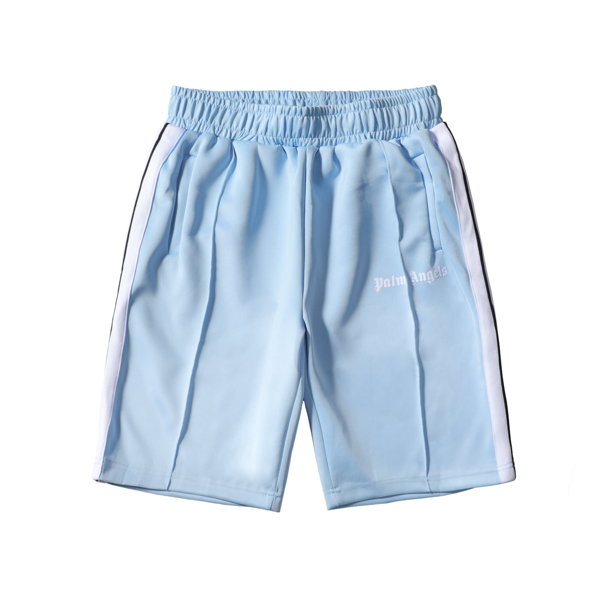 Palm Angels Kids astro-paisley shorts - Blue