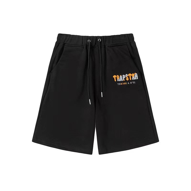 Decoded Black Orange Shorts